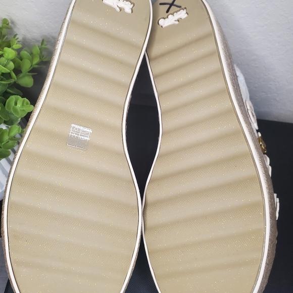 Coach Espadrille Wedge Sandals with Tea Rose - Picture 7 of 8